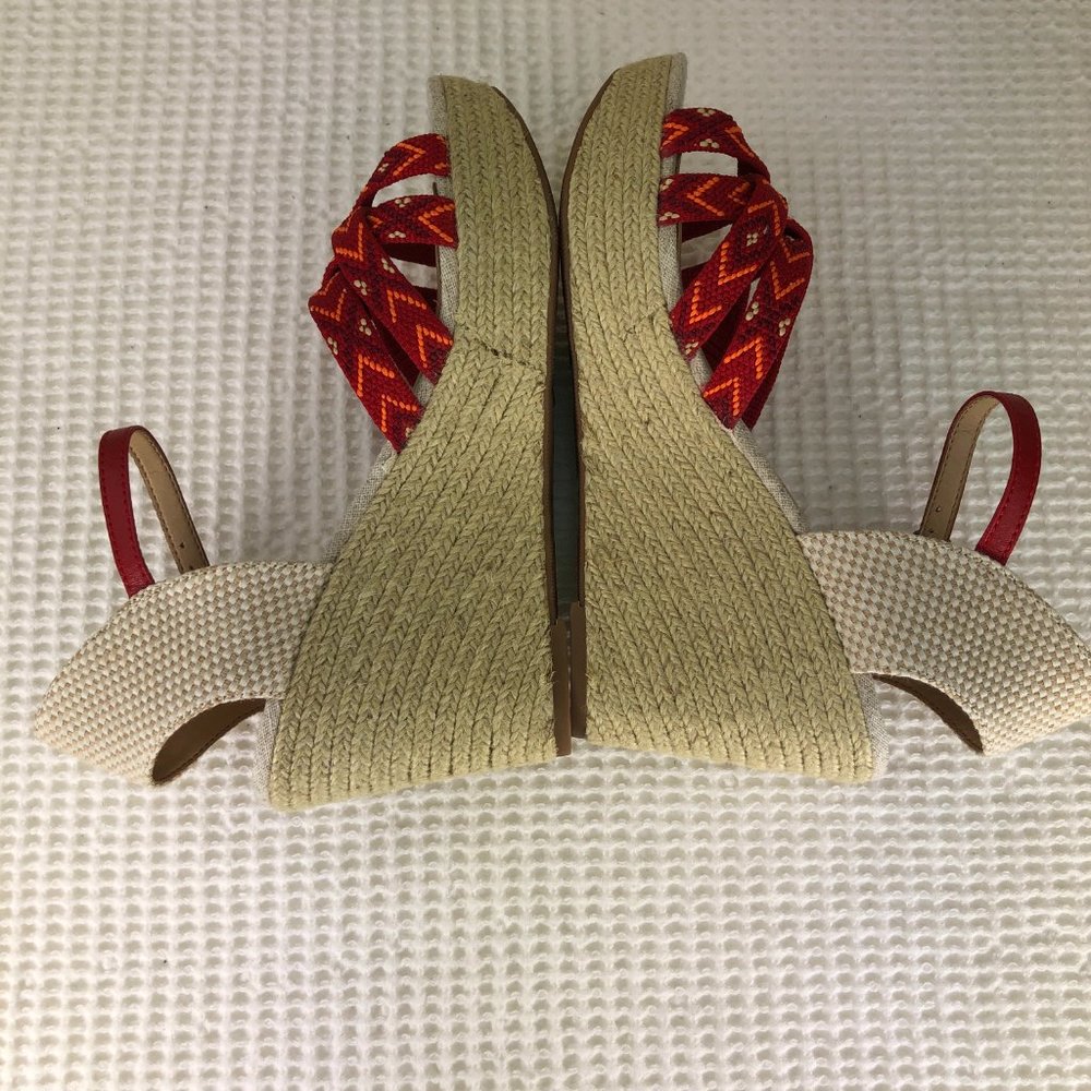 NEW! LUCKY BRAND 'MAHIMA"' platform wedge sandal SZ 8 - Picture 9 of 14